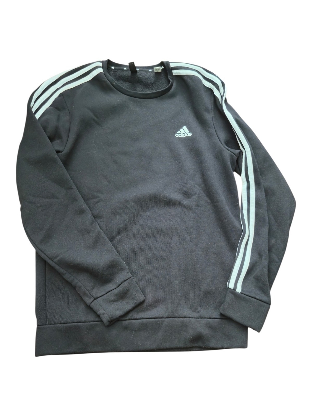Adidas Sweatshirt Prime Green Pullover Striped Logo Men’s Size M - Unisex